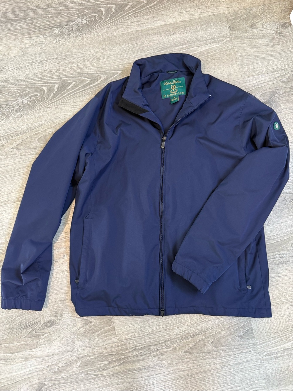 Brooks Brothers St. Andrews Links Windbreaker - navy golf
